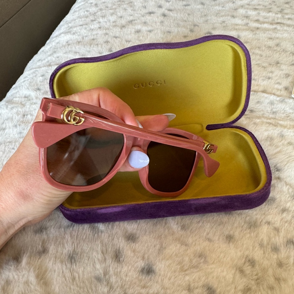 Women’s Gucci Sunglasses Gold Mauve Perfect Condition